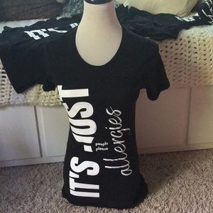 Black Short Sleeve T-Shirt 🤧-It’s JUST ALLERGIES